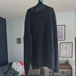 Men's Charcoal Turtle neck sweater